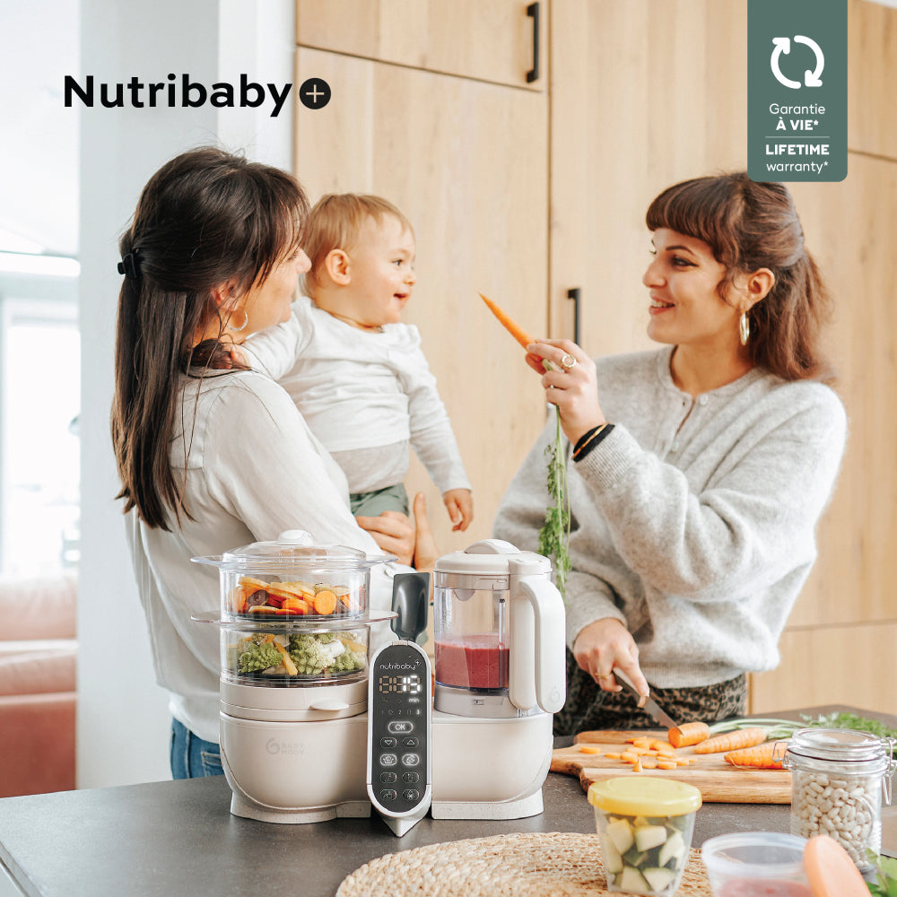 Babymoov Nutribaby(+) 6-in-1 multi-purpose baby food processor - Mineral Beige