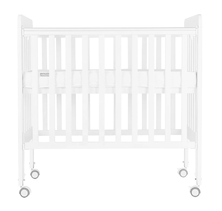 [DISPLAY] Baby Star Medi Baby Cot with 3" Mattress - White / New Zealand Pine **