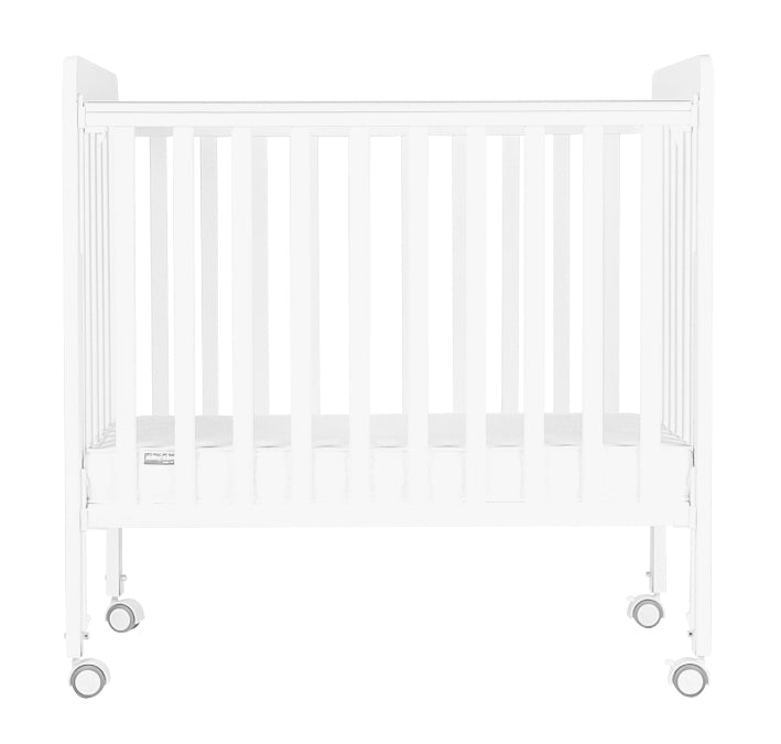 Baby Star Medi Baby Cot with 3" Mattress - White / New Zealand Pine