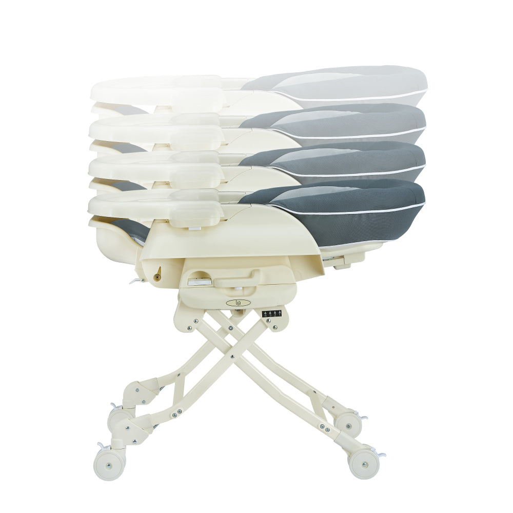 Baby Star Hi-Lo Swing High Chair - Grey