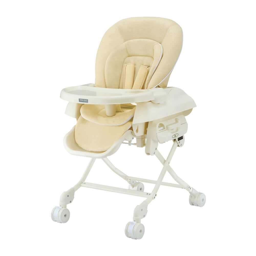 Baby Star Hi-Lo Swing High Chair - Beige