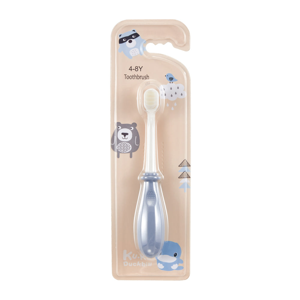 KUKU Soft Bristle Toothbrush 4-8 years - Dusty Blue