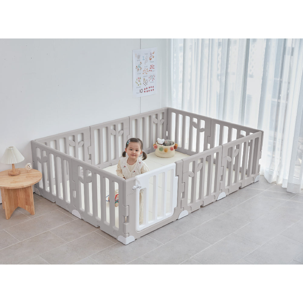 Caraz Leaf Wide Baby Room - Cozy Beige (For Caraz W4 mat)