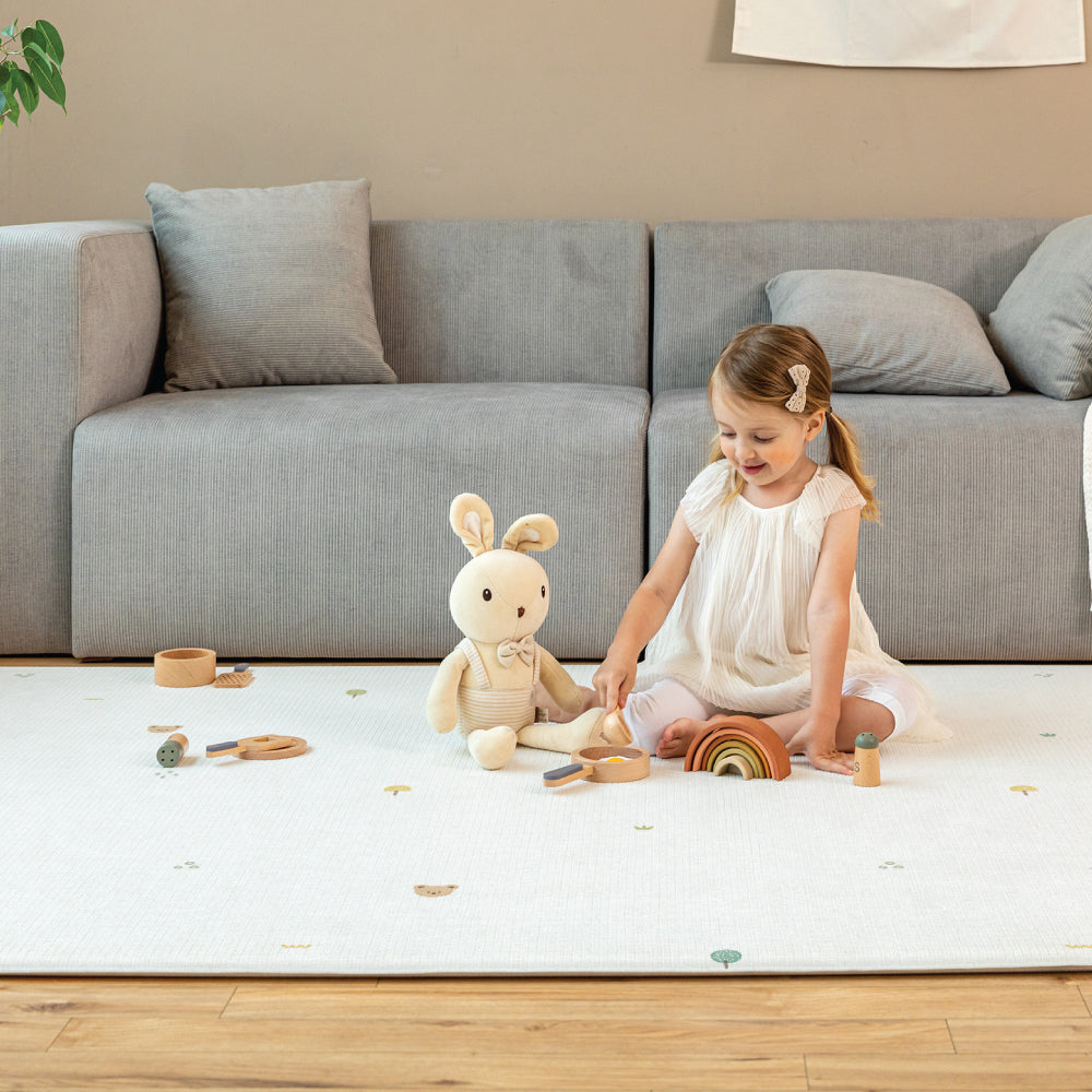 Parklon Lapure Soft Play Mat - Coco Bear + Sage Beige