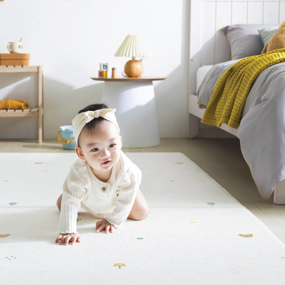 Parklon Lapure Soft Play Mat - Coco Bear + Sage Beige