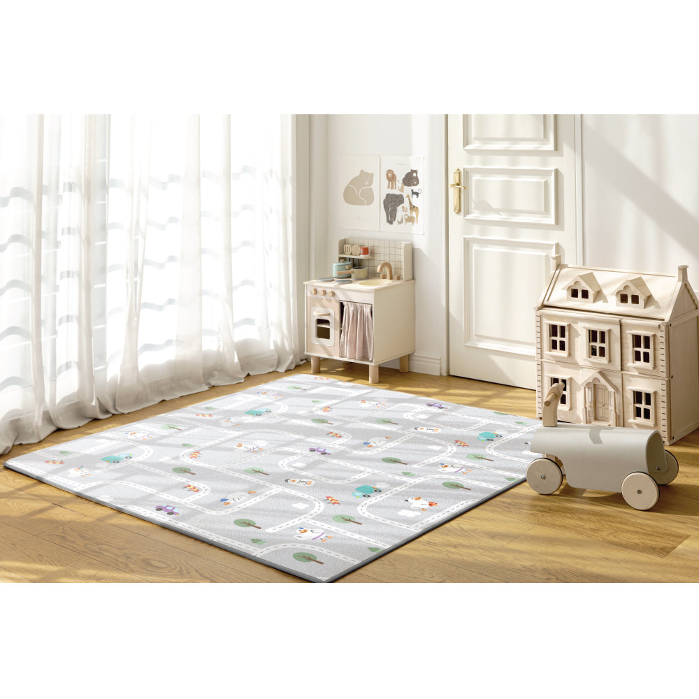 Parklon Prime Living Double-sided Play Mat -Balloon Alphabet + Downtown Duck