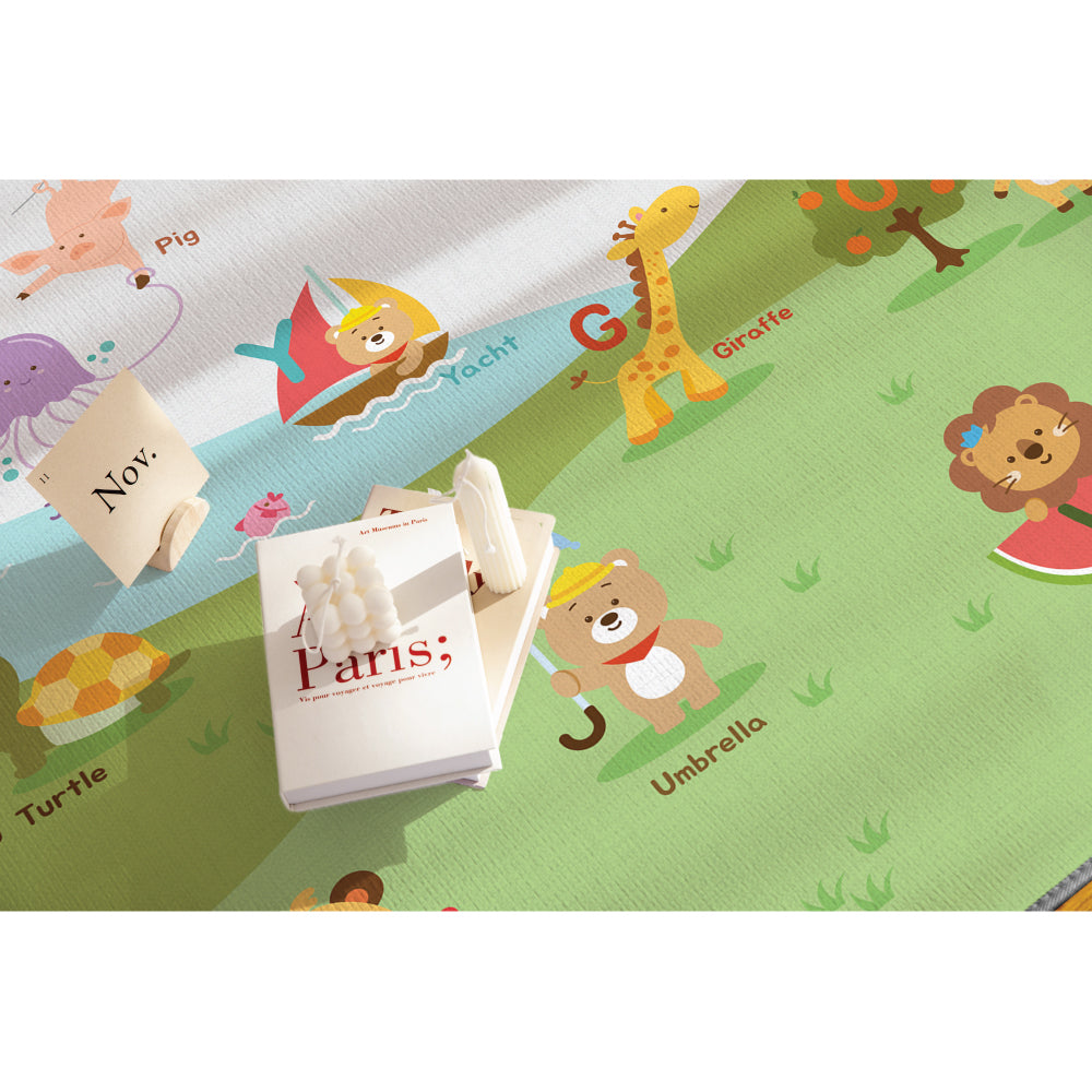 Parklon Prime Living Double-sided Play Mat -Balloon Alphabet + Downtown Duck