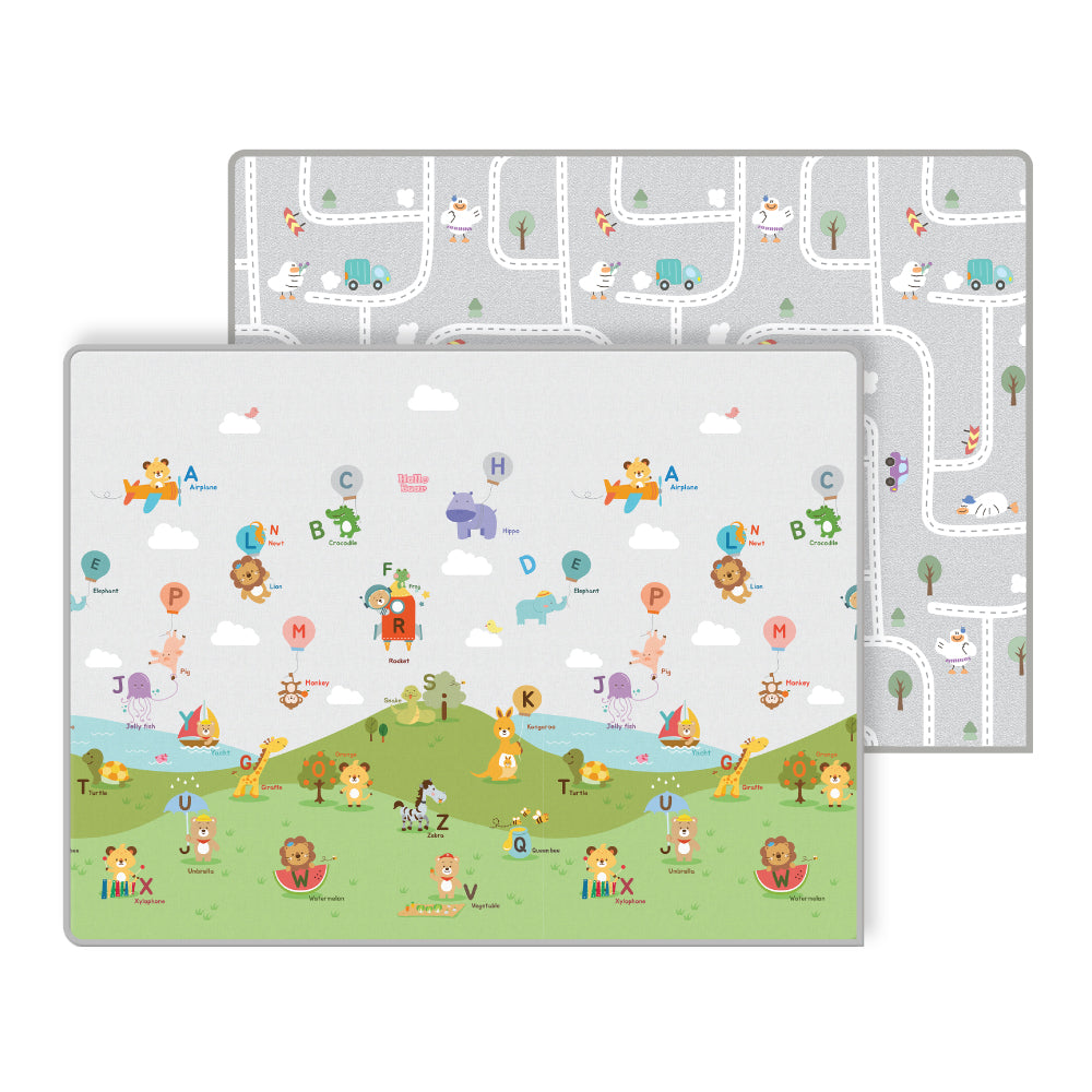 Parklon Prime Living Double-sided Play Mat -Balloon Alphabet + Downtown Duck