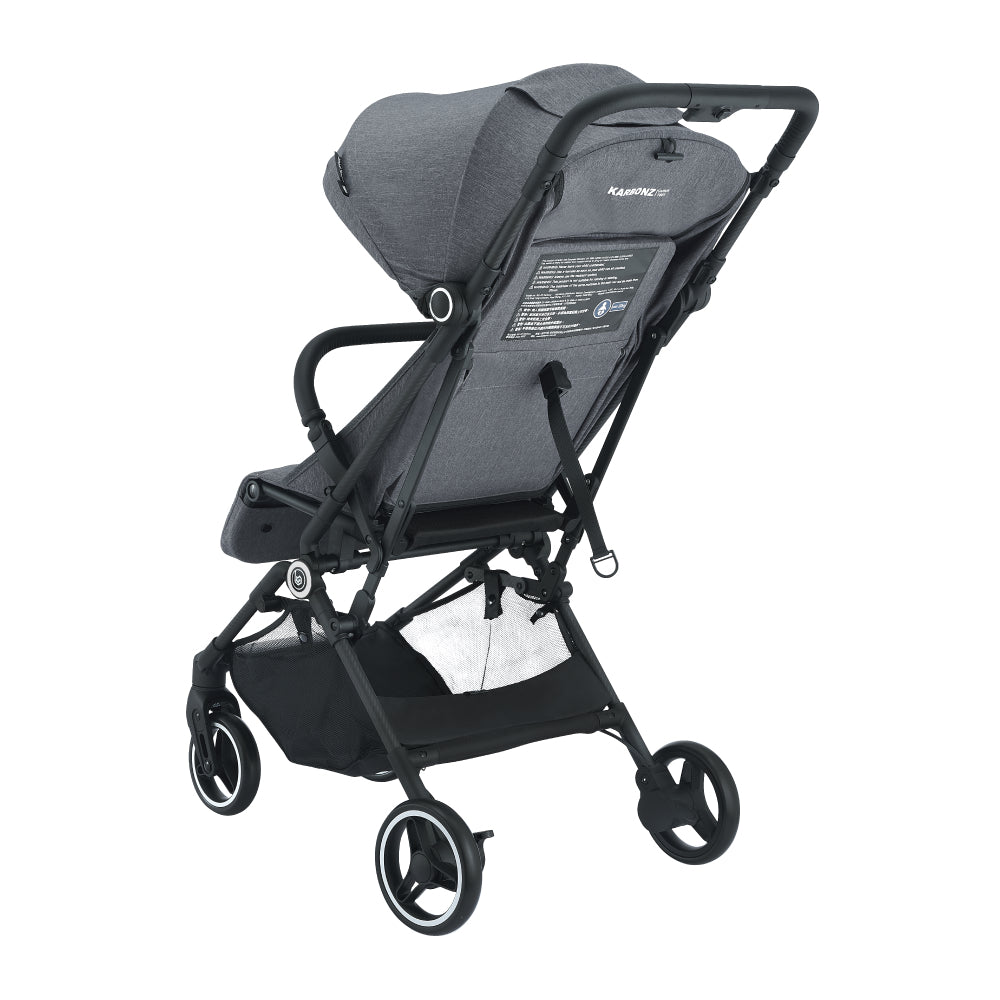 Baby Star Karbonz Carbon Fiber Baby Stroller - Steel