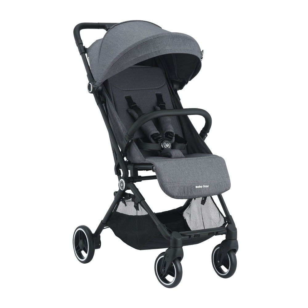 Baby Star Karbonz Carbon Fiber Baby Stroller - Steel