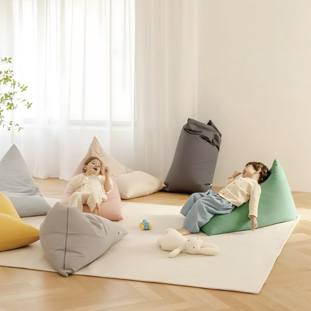 Anuri Bean Bag Sofa with footstool - Grey