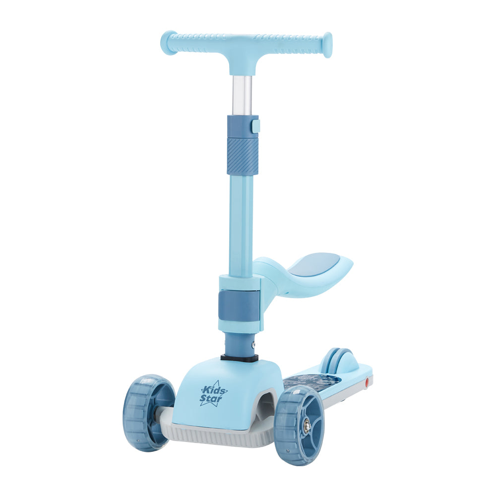 Kids Star Flex-Move 2-in-1 Kids Scooter - Blue/Robot