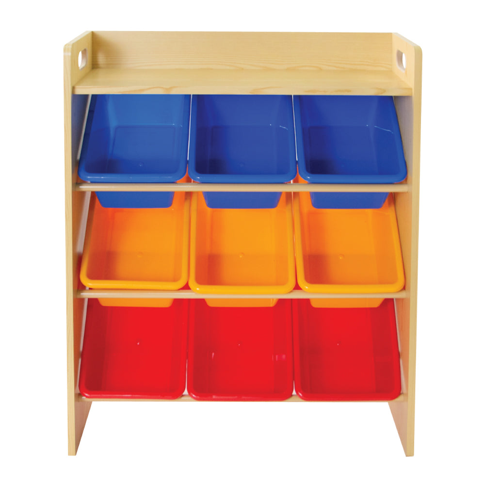 Baby Star x Delsun 9 Toy Storage Organizer with Shelf - Rainbow