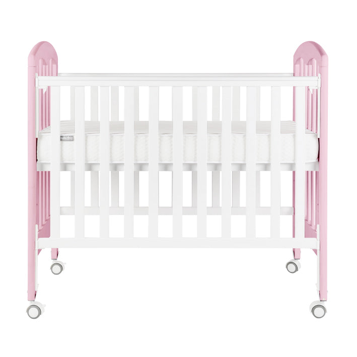 Baby Star Cozzi Baby Cot (NO Mattress) - Pink / European Beech **