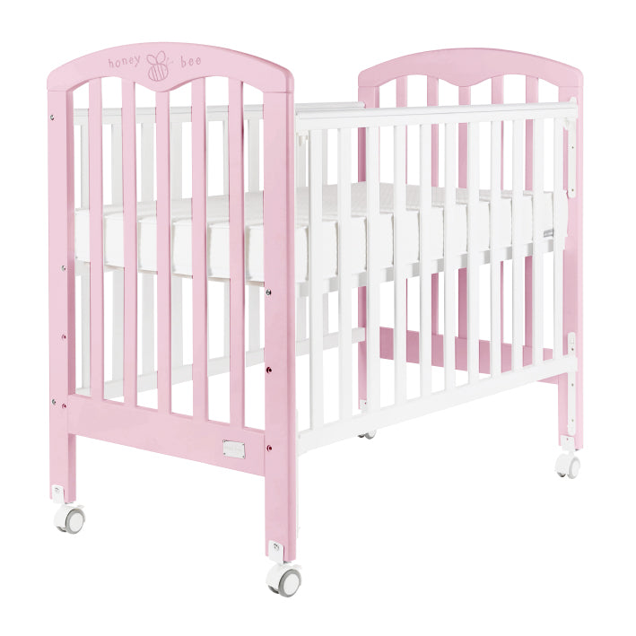 Baby Star Cozzi Baby Cot (NO Mattress) - Pink / European Beech **