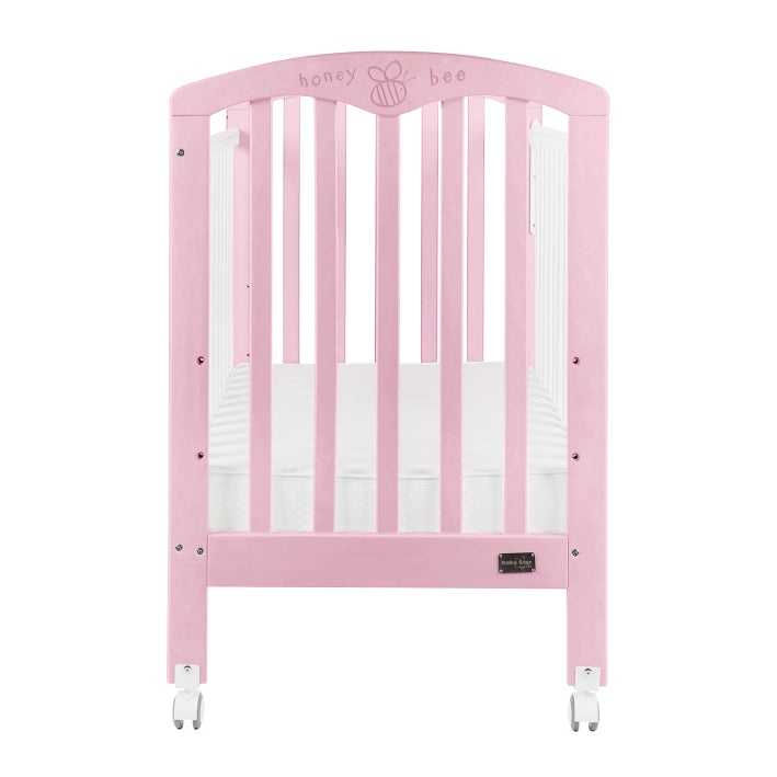 Baby Star Cozzi Baby Cot (NO Mattress) - Pink / European Beech **