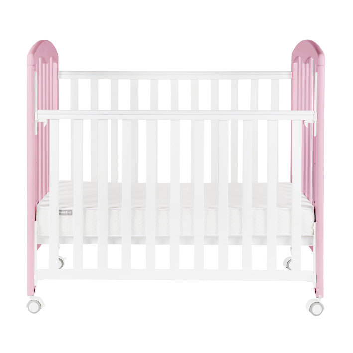 Baby Star Cozzi Baby Cot (NO Mattress) - Pink / European Beech **