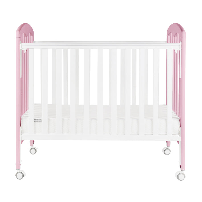 Baby Star Cozzi Baby Cot (NO Mattress) - Pink / European Beech **