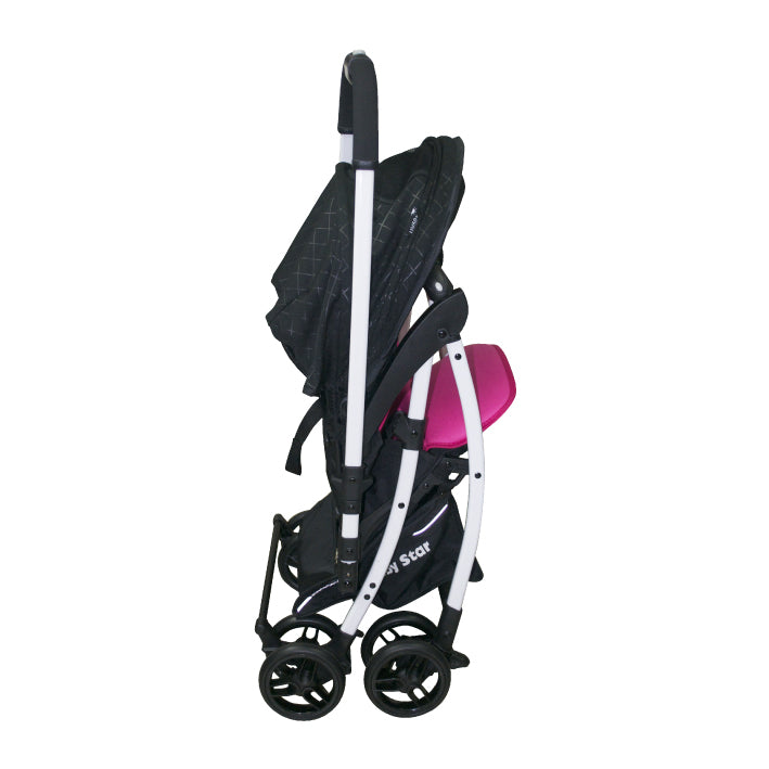 Baby Star Light-weight Reversible Stroller - Pink