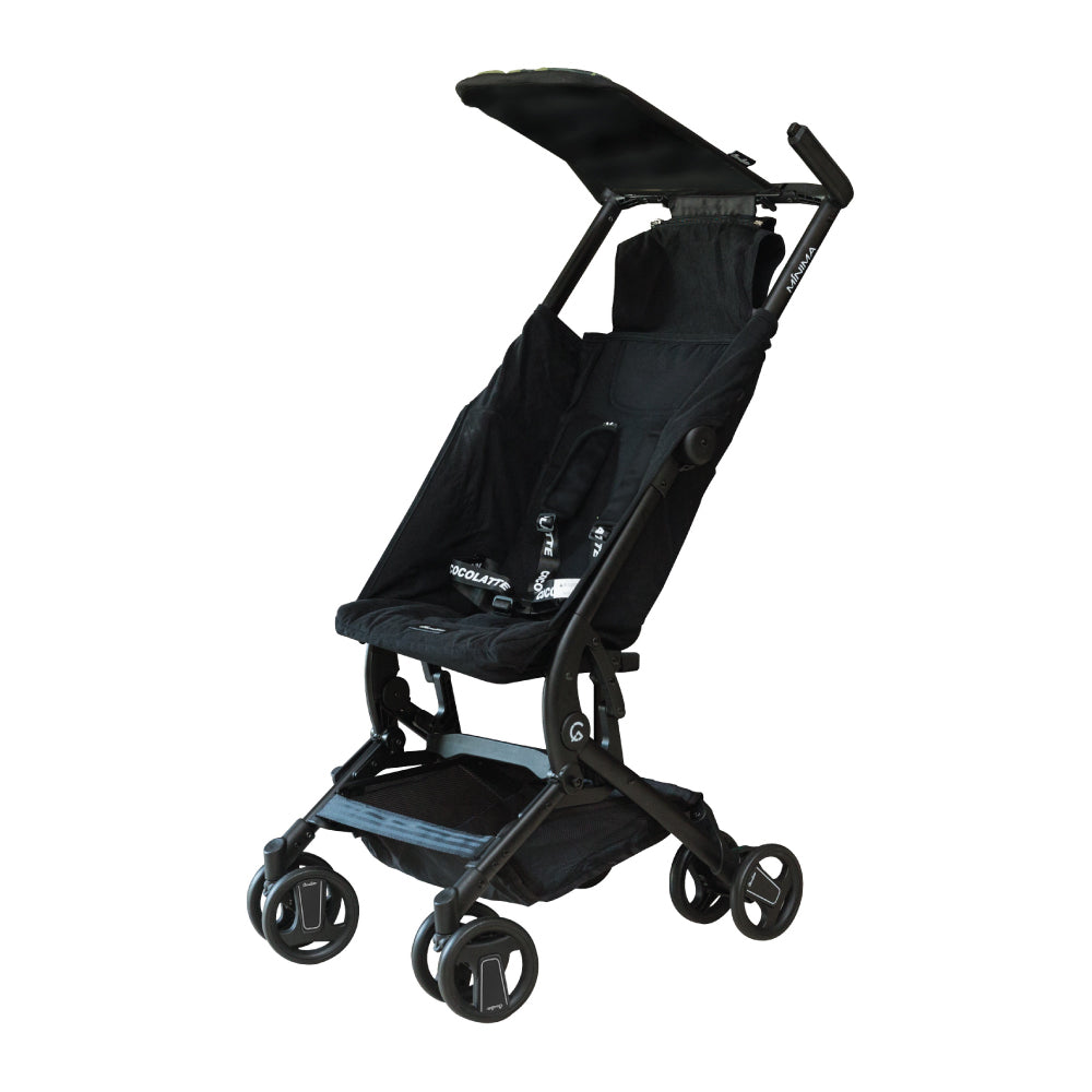 Cocolatte Minima Compact Stroller with Carrying Bag - Cool Black **