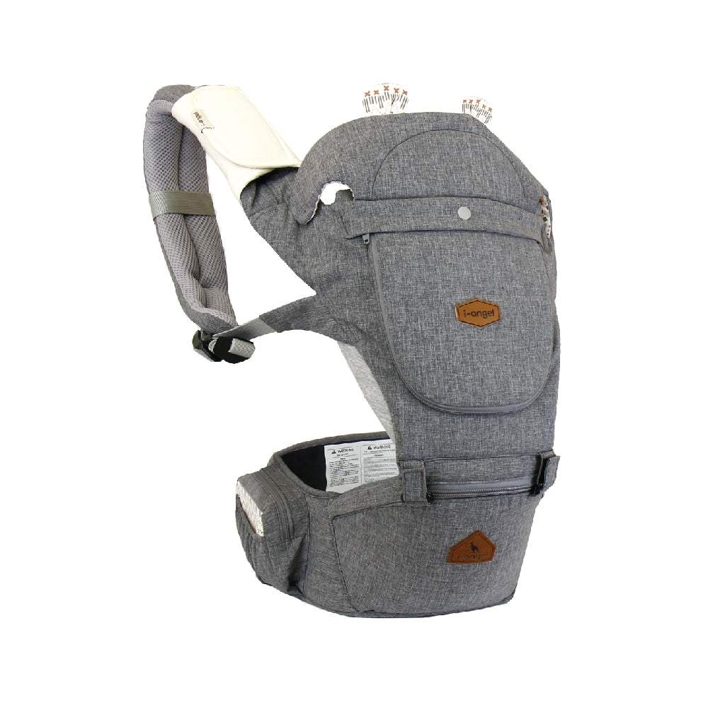 i-angel 4 Seasons Hello Hip Seat + Carrier - Melange Grey