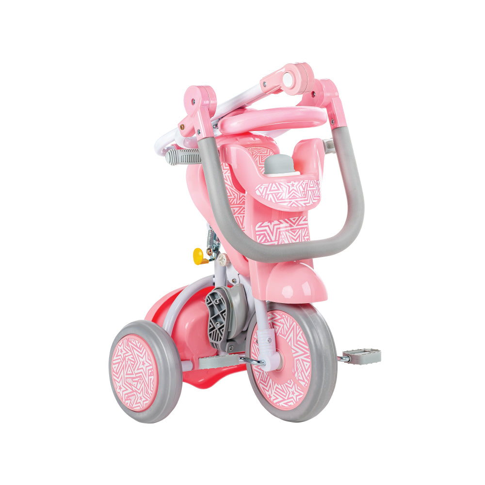 Kids Star 1st Move Foldable Tricycle - Sweet Pink