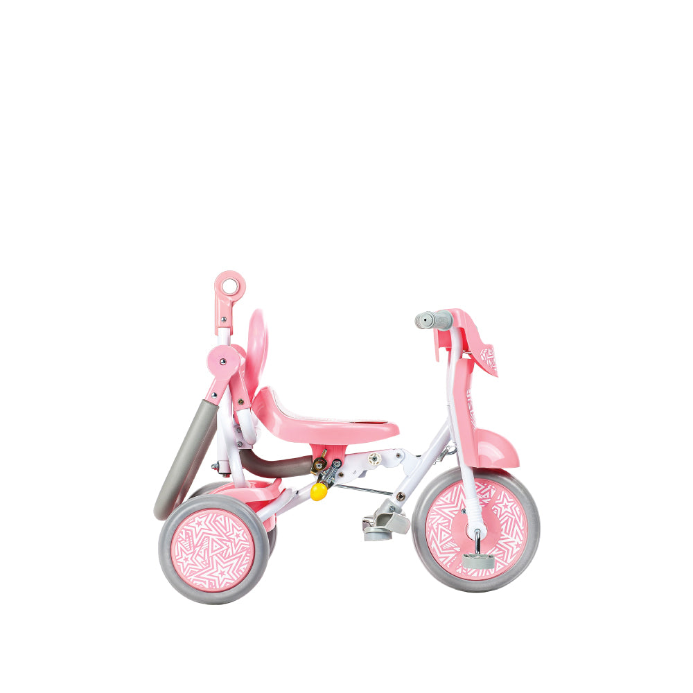 Kids Star 1st Move Foldable Tricycle - Sweet Pink