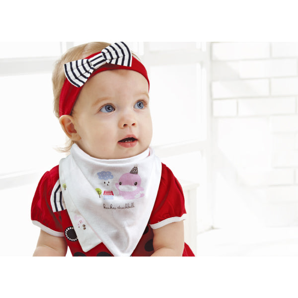 KUKU Reversible Bandana Bibs - Birthday Hat x 2 Pack