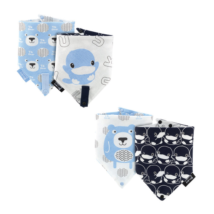 KUKU Pacifier Bandana Bib - Cool Bear