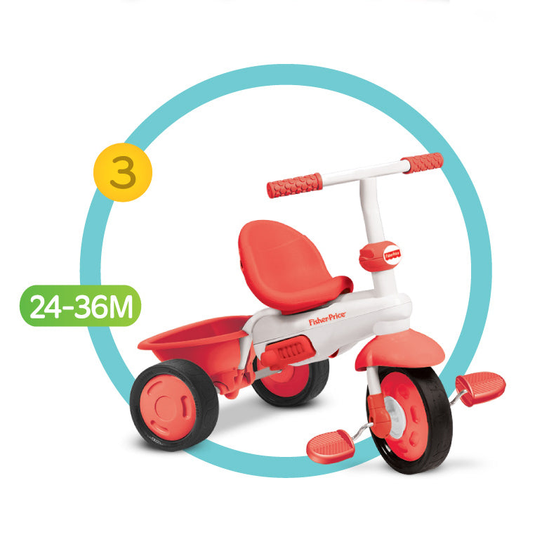 Fisher-Price Classic 3-in-1 Trike - Cow / Red